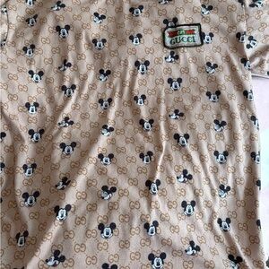 Gucci x Disney Beige Top with Mickey Mouse
